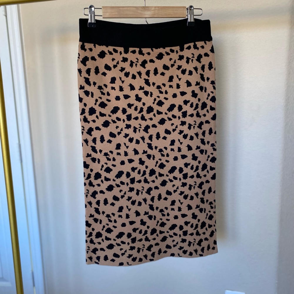 NWT Jade by Jane leopard skirt. Size: XL